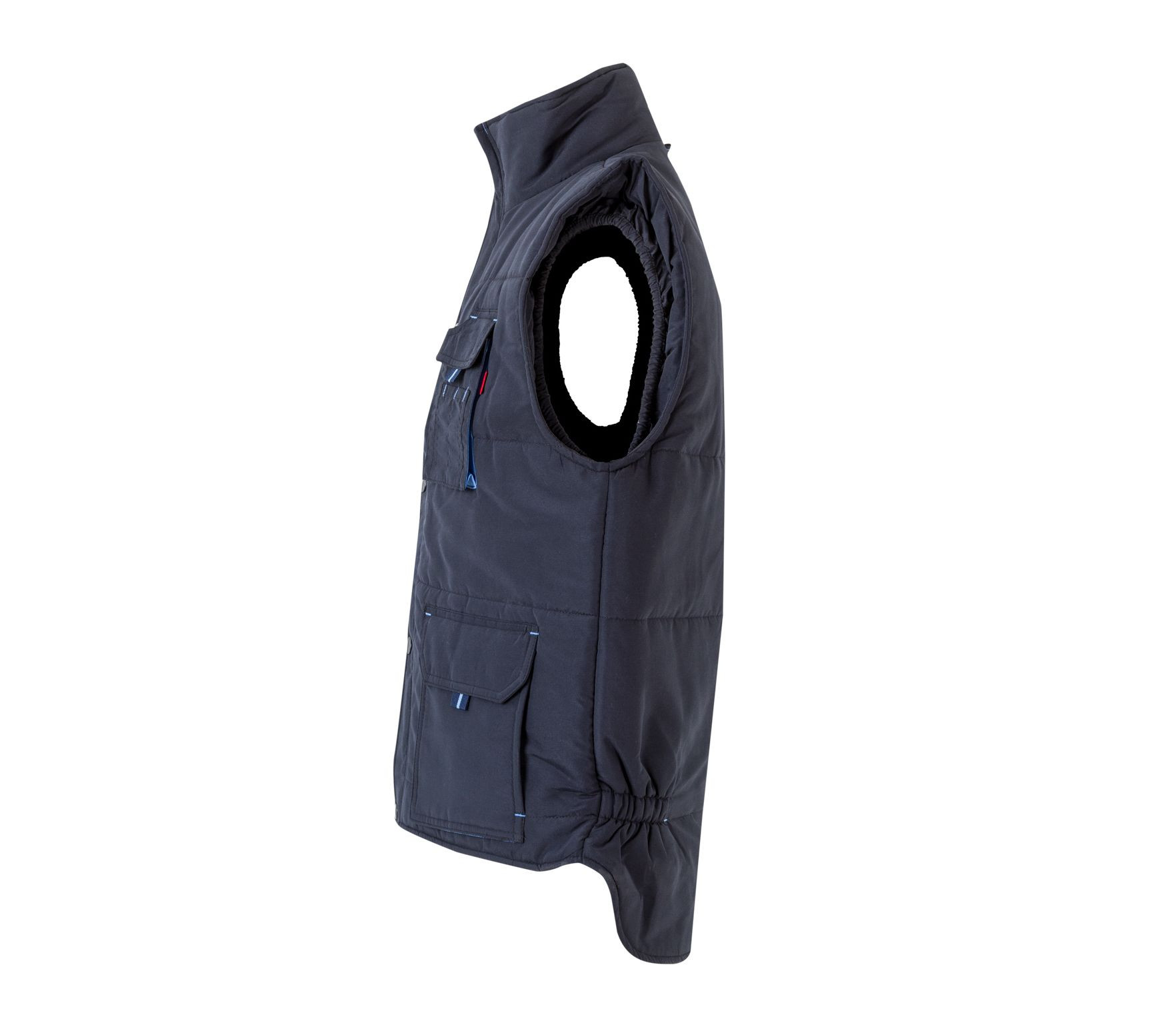 GILET MATELASSÉ BICOLORE MULTIPOCHES