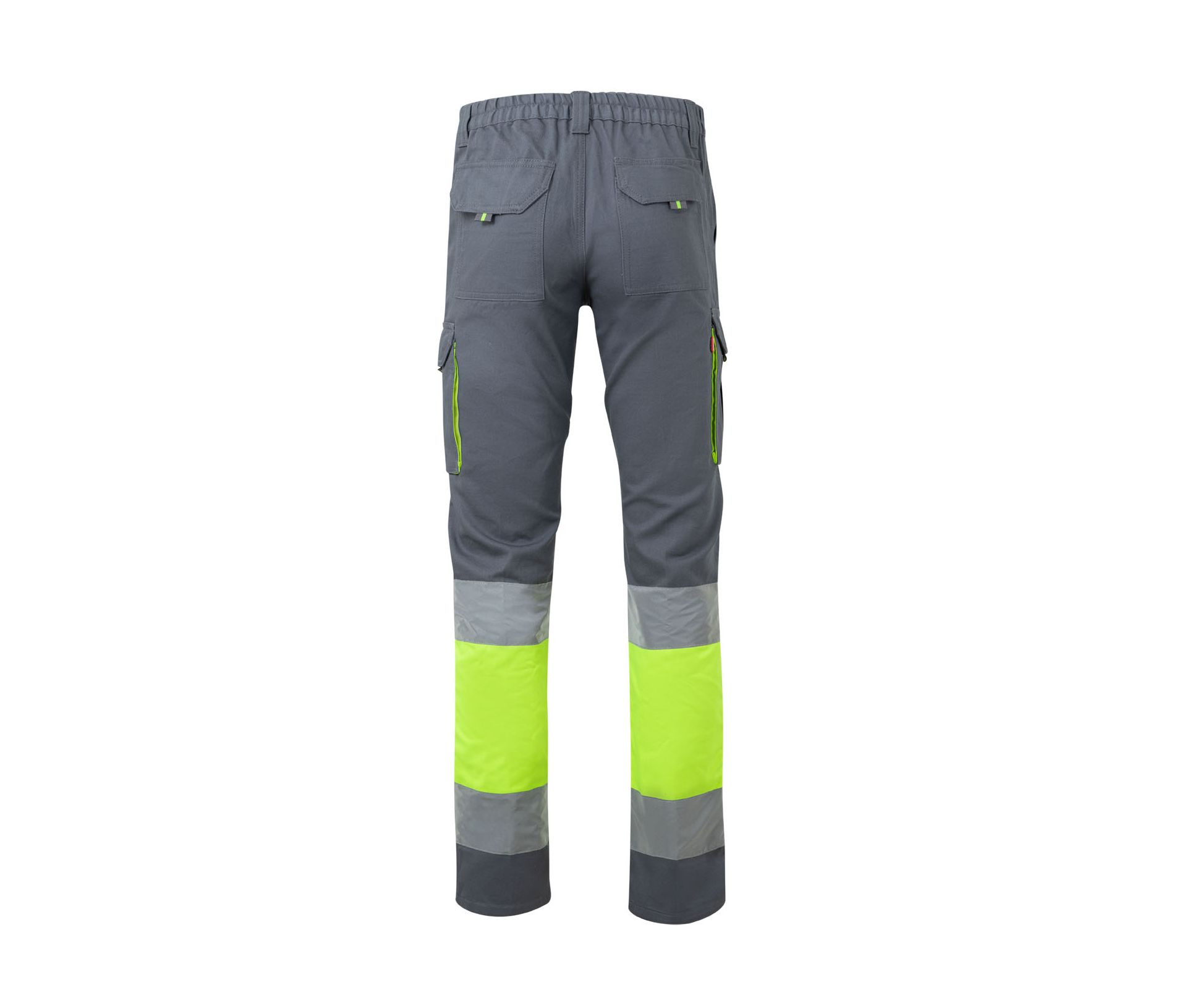 PANTALON 100% COTON BICOLORE MULTIPOCHES