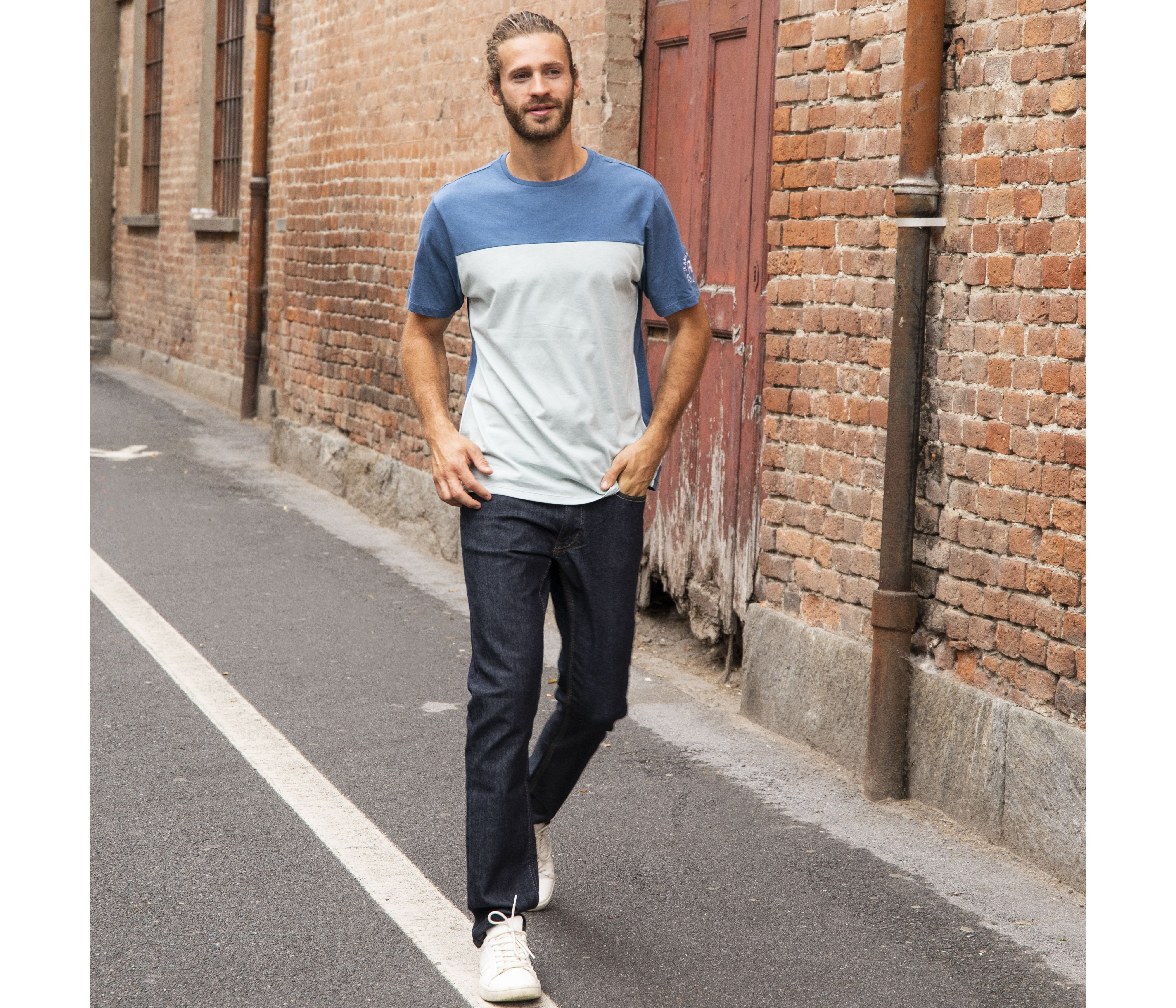 JEAN HOMME COUPE DROITE LAVÉ