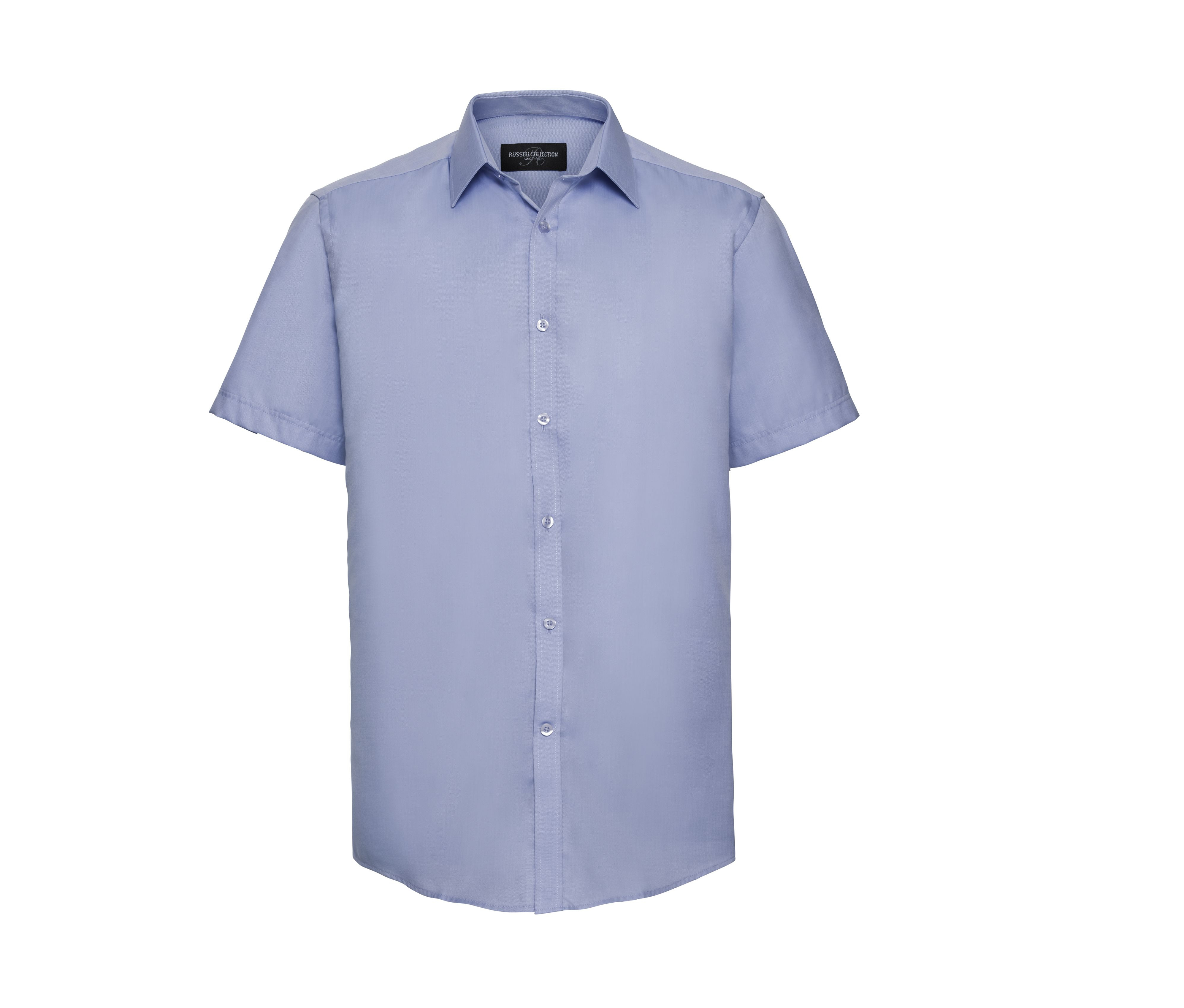 MEN'S SHORT SLEEVE TAILORED HERRINGBONE SHIRT