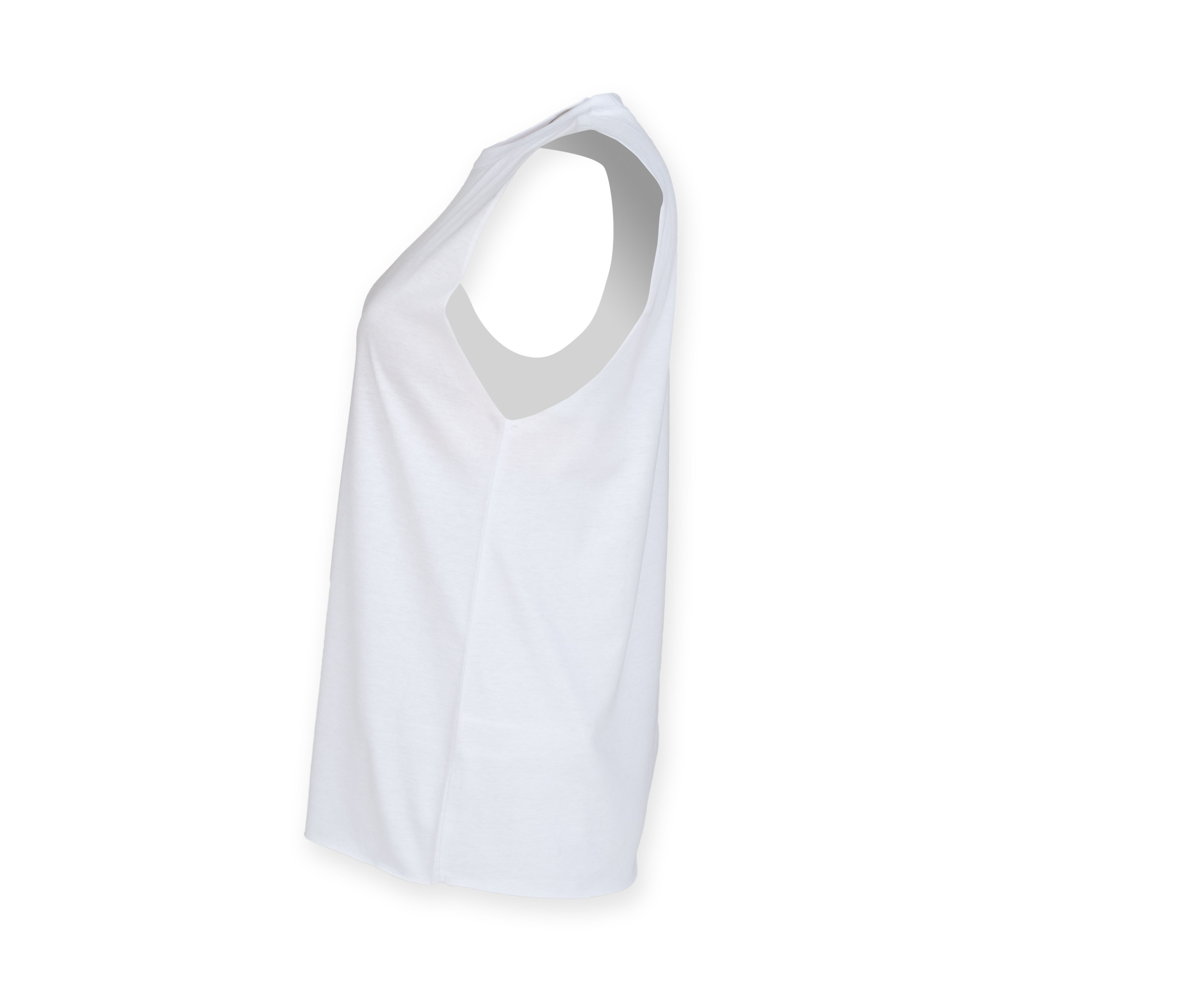 WOMEN’S HIGH NECK SLASH ARMHOLE VEST
