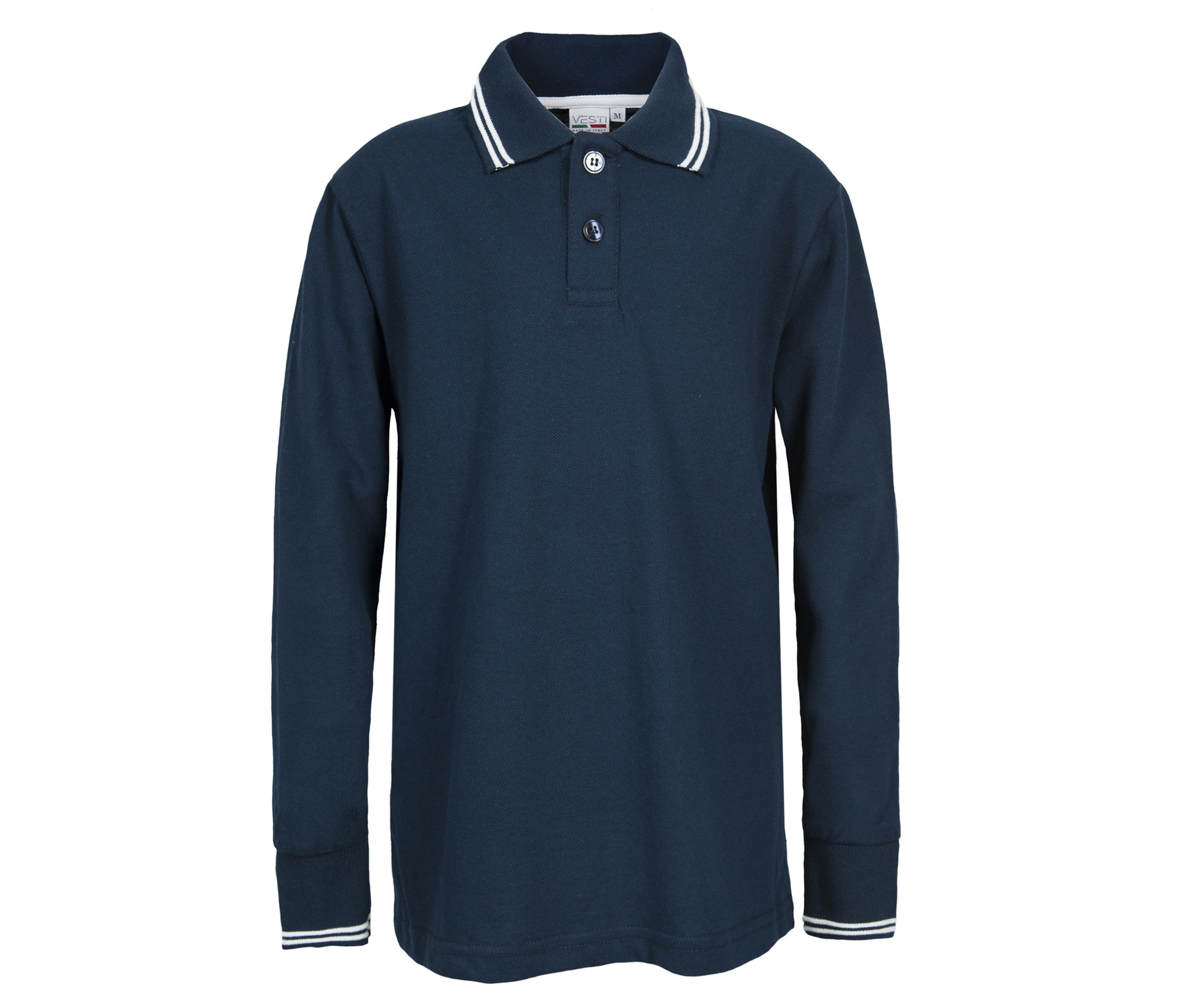 KIDS’ LONG SLEEVE PIQUÉ POLO SHIRT