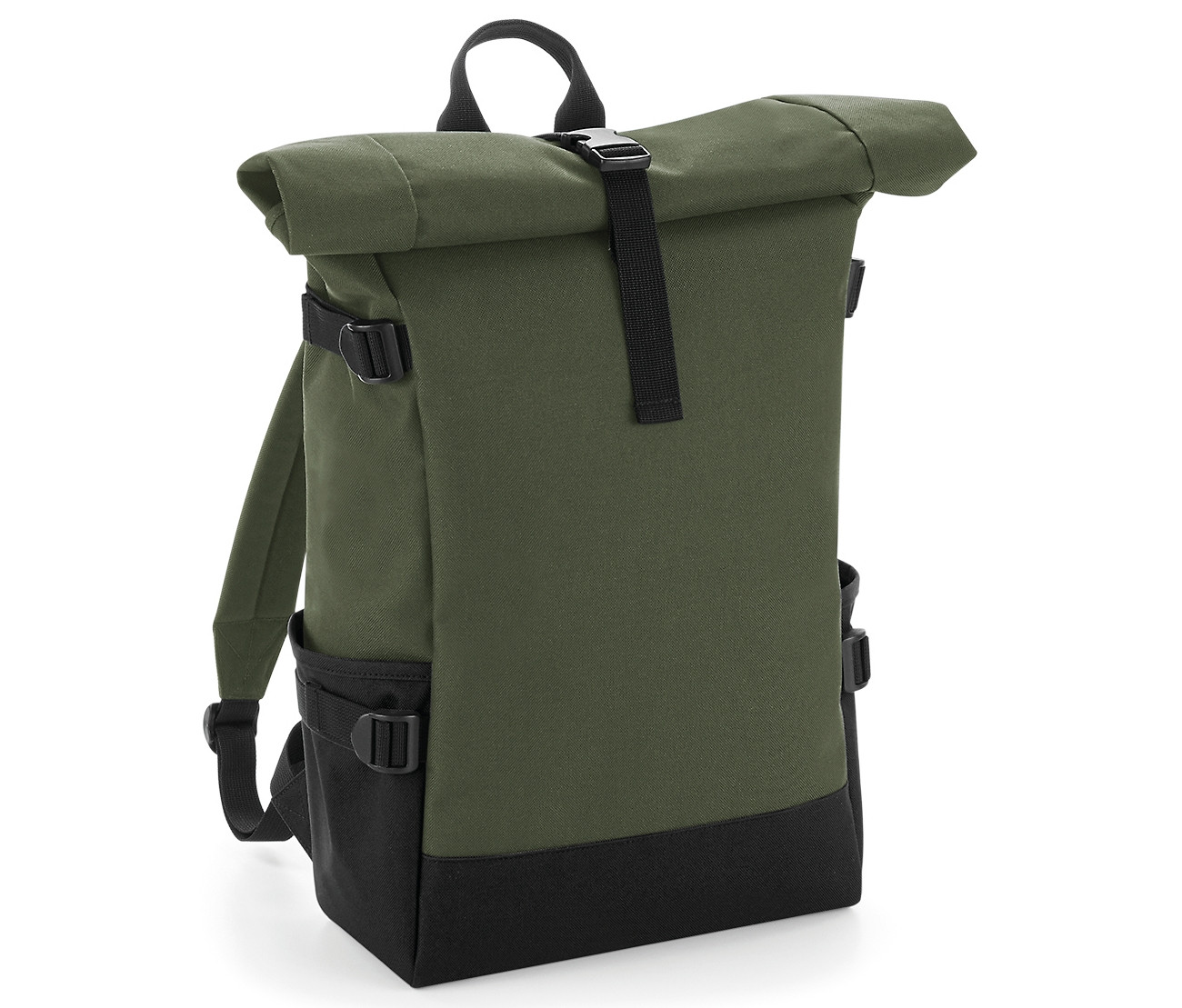 BLOCK ROLL-TOP BACKPACK