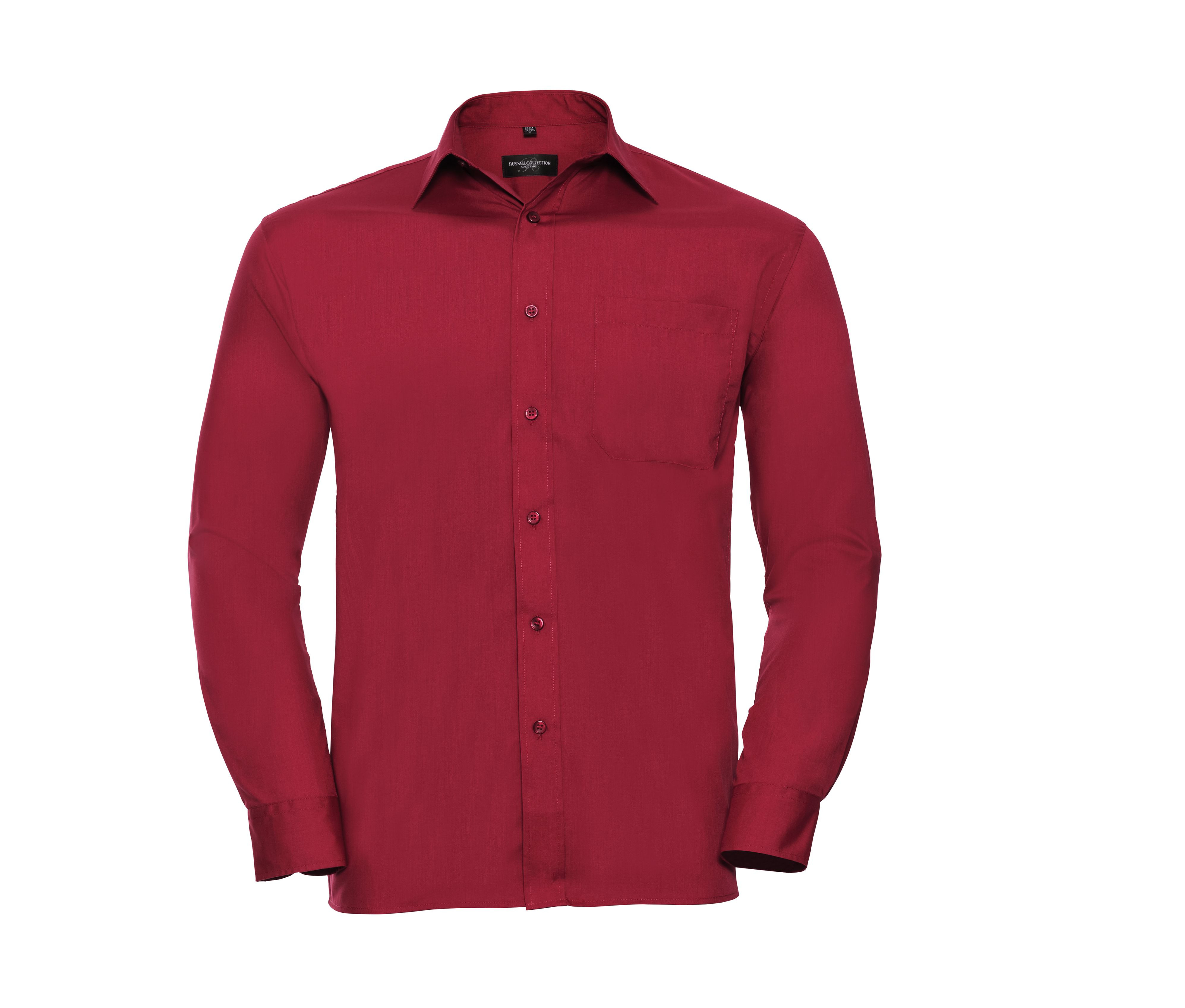 MEN'S LONG SLEEVE CLASSIC POLYCOTTON POPLIN SHIRT