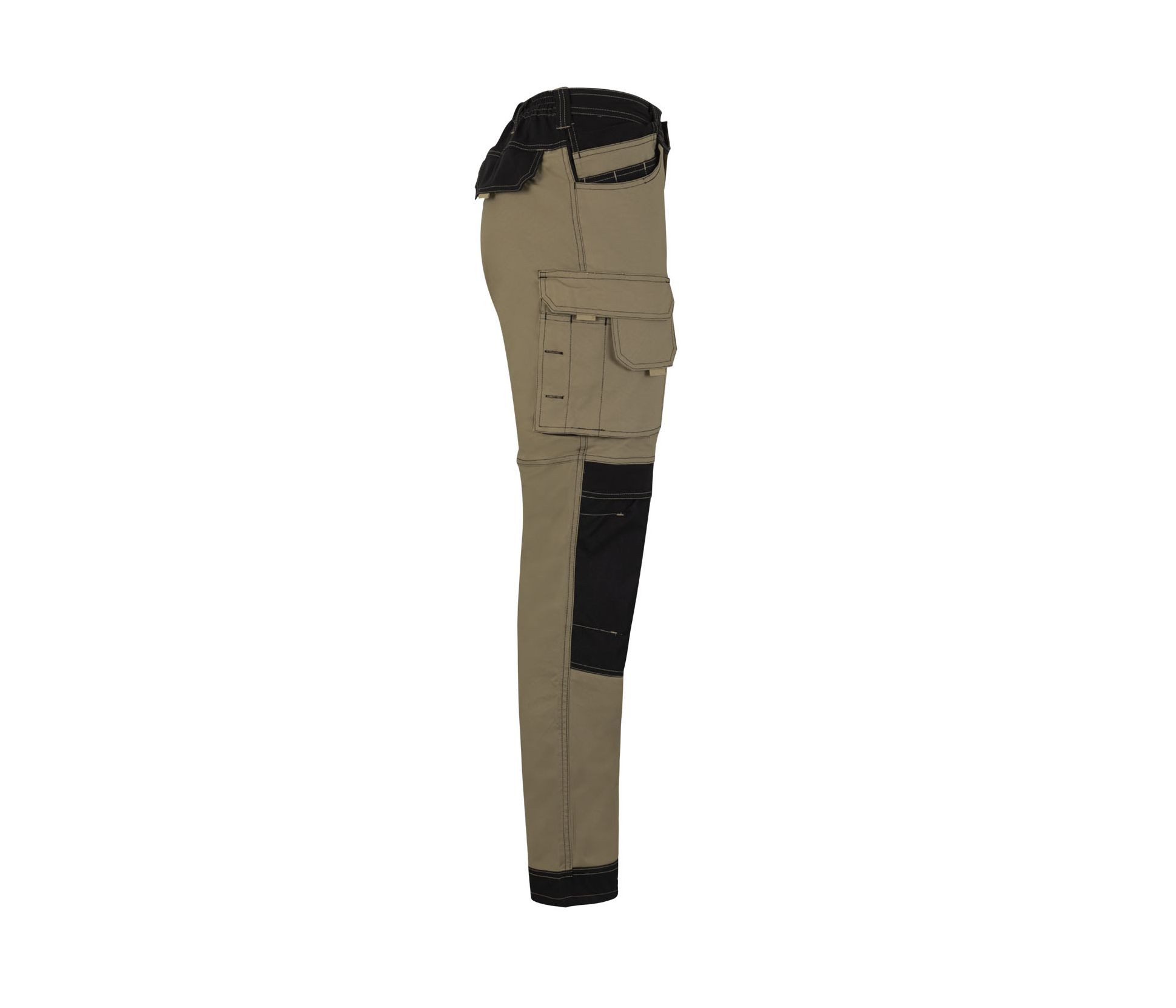 PANTALON BICOLORE CANVAS STRETCH
