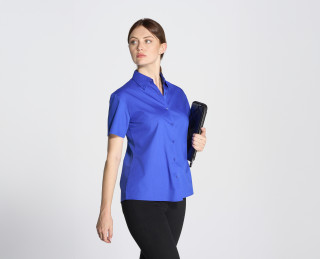 LADY CASUAL & BUSINESS SS SHIRT POPLIN