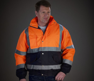 HI-VIS TWO-TONE BOMBER JACKET