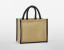 NATURAL STARCHED JUTE MIDI TOTE