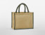 NATURAL STARCHED JUTE MIDI TOTE